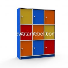 Book Cabinet Size 93 - EXPO MBC 5135 / Blue, Red, Yellow, Orange